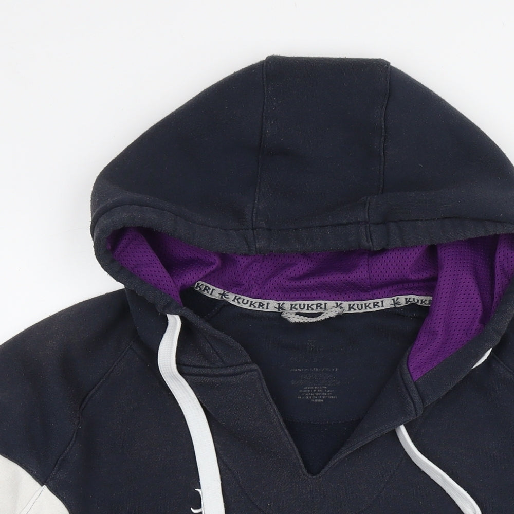 Kukri Womens Multicoloured Geometric Cotton Pullover Hoodie Size 18 Pullover