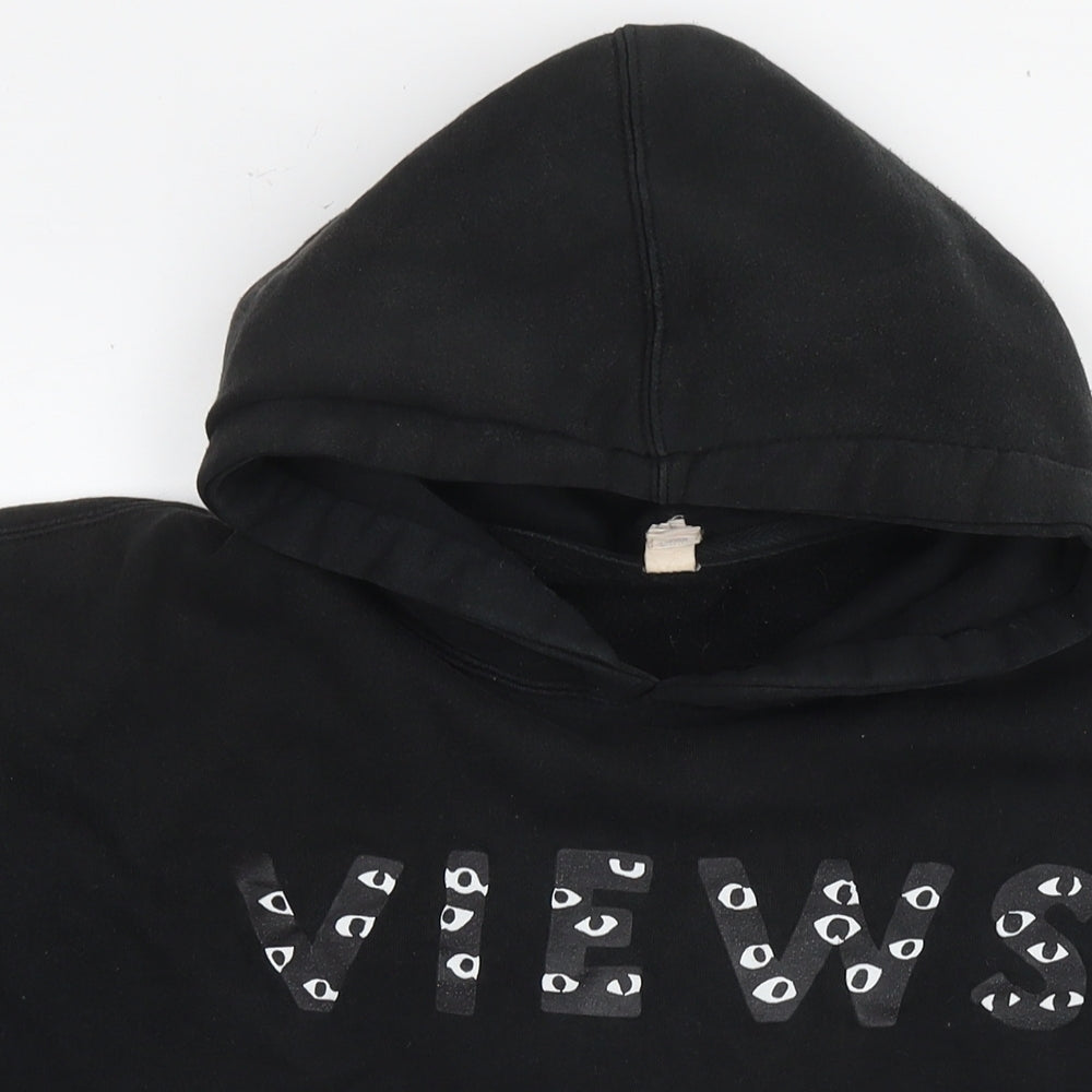 Views Mens Black Cotton Pullover Hoodie Size M - Logo Drake Album