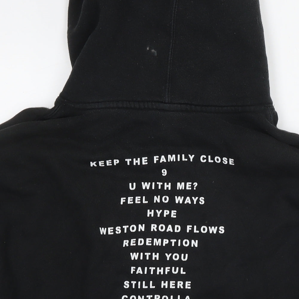 Views Mens Black Cotton Pullover Hoodie Size M - Logo Drake Album