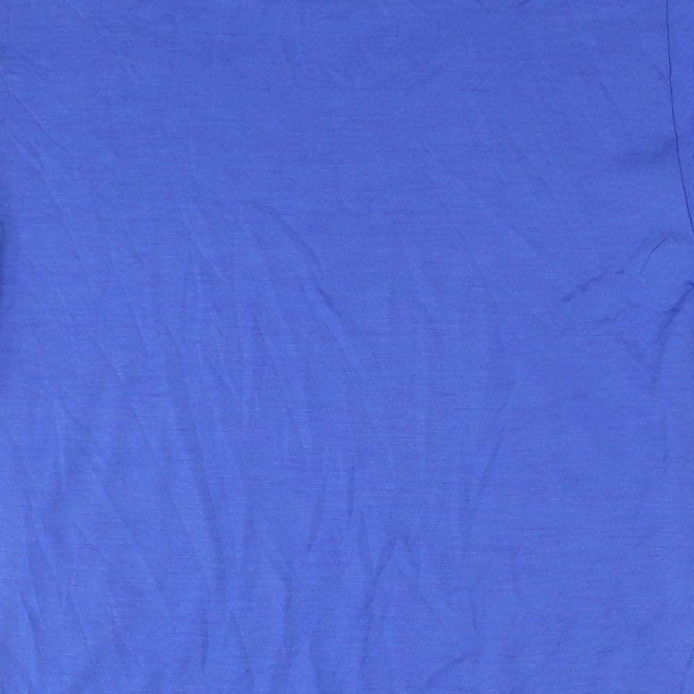 adidas Mens Blue Cotton T-Shirt Size M Round Neck