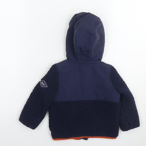 Joules Boys Blue Jacket Size 12 Months Zip