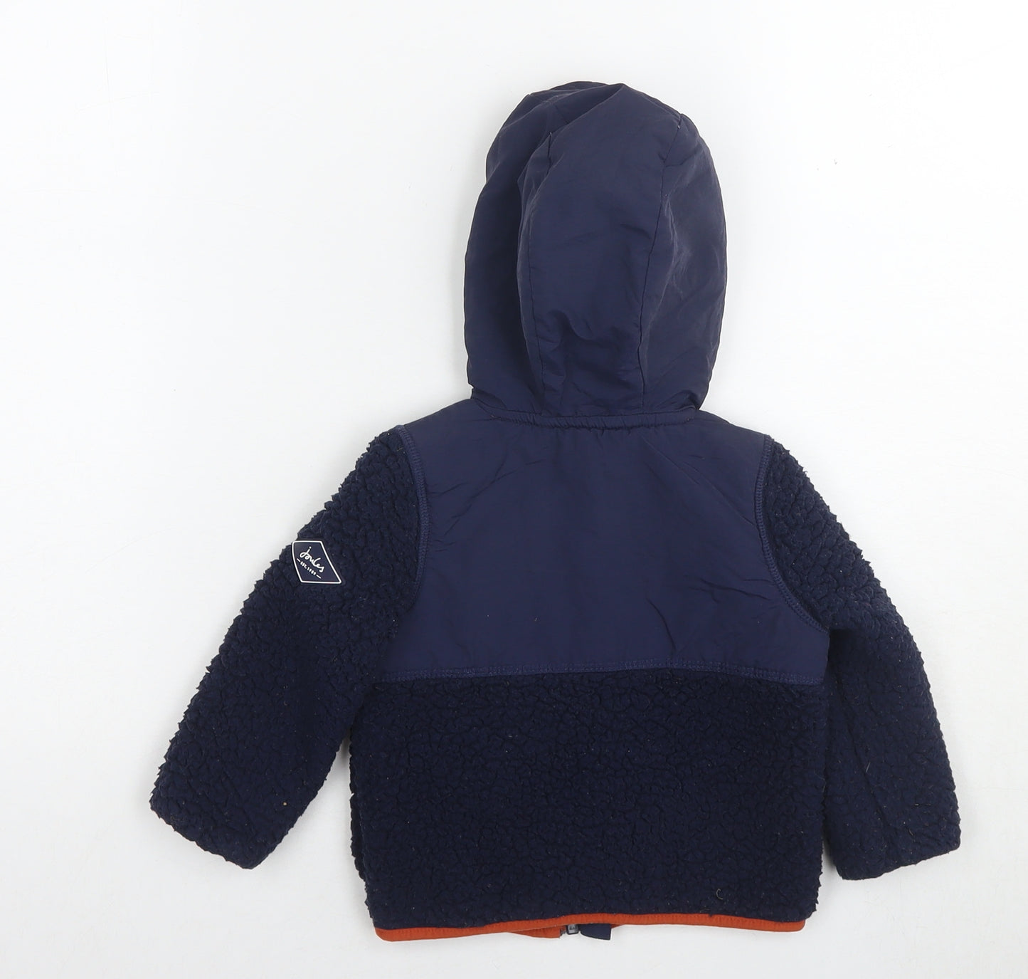 Joules Boys Blue Jacket Size 12 Months Zip