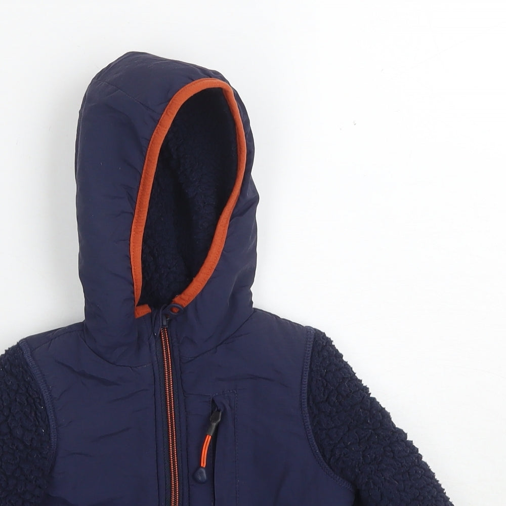 Joules Boys Blue Jacket Size 12 Months Zip