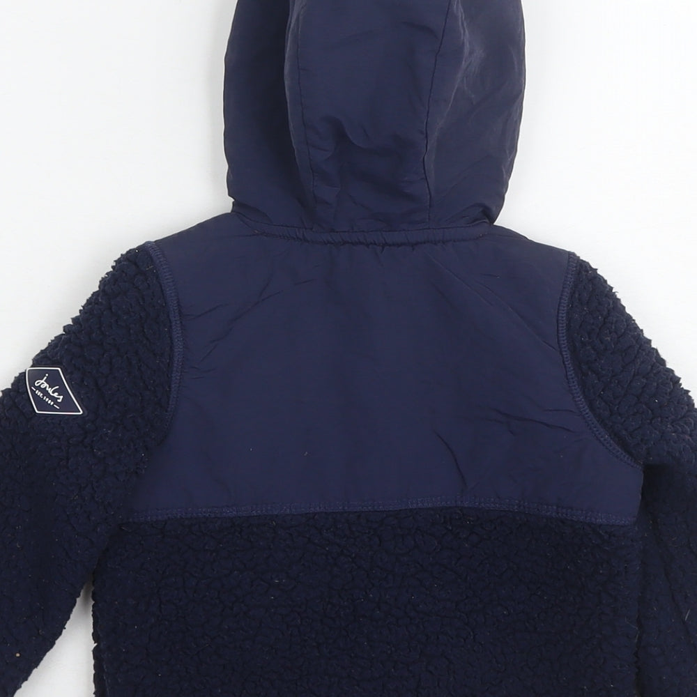 Joules Boys Blue Jacket Size 12 Months Zip