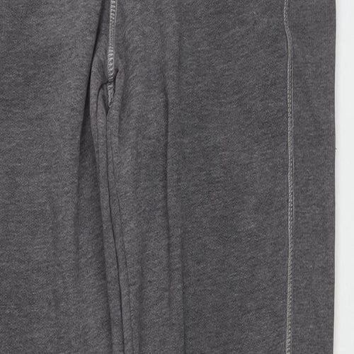 Superdry Mens Grey Cotton Jogger Trousers Size M L30 in Regular Drawstring