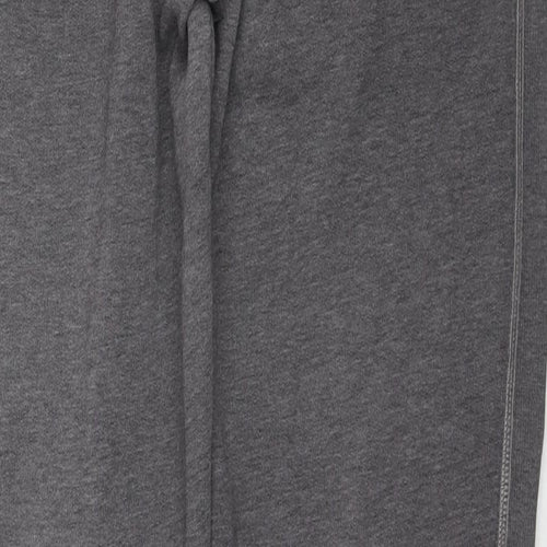 Superdry Mens Grey Cotton Jogger Trousers Size M L30 in Regular Drawstring