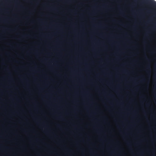 Joules Womens Blue Round Neck Cotton Cardigan Jumper Size 16