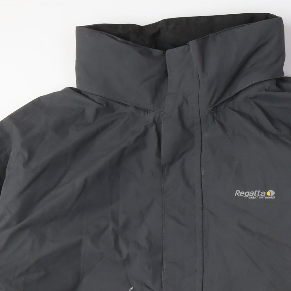 Regatta Men's Black Rain Coat - M, Waterproof Outdoor Jacket