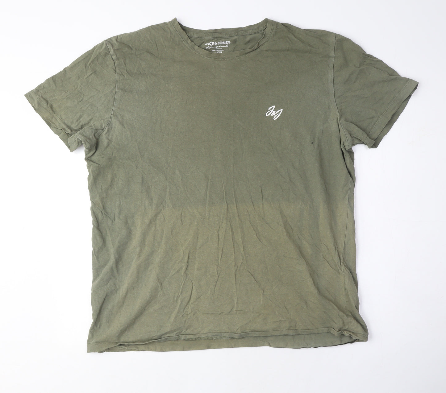 Jack & Jones Men's Green Short Sleeve T-Shirt