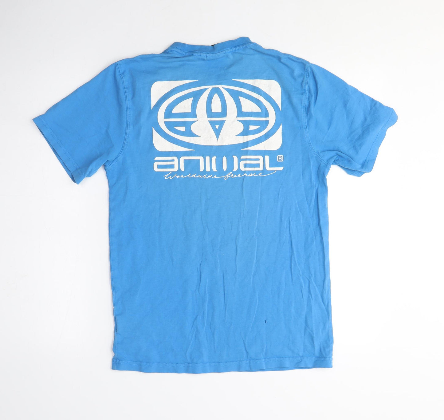 Animal Men's Blue Graphic Print T-Shirt, Size M