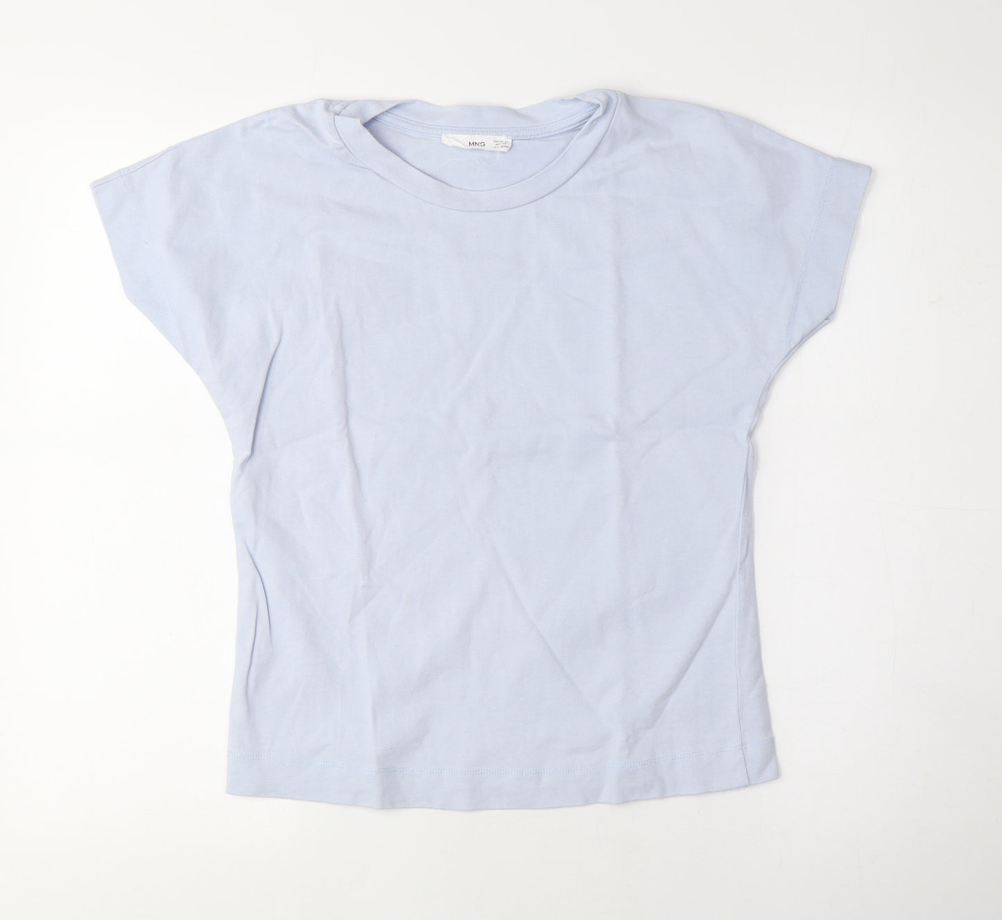 Mango Women's Blue Basic T-Shirt Medium