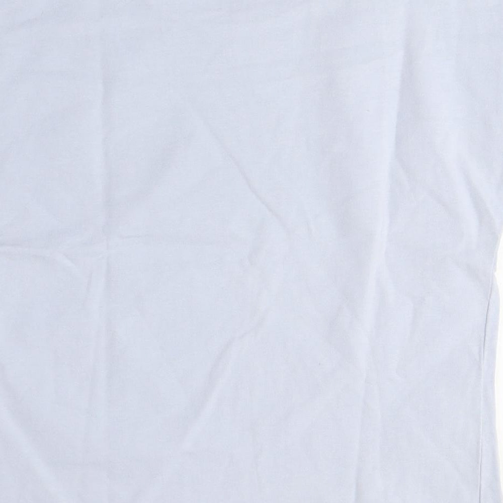 Mango Women's Blue Basic T-Shirt Medium