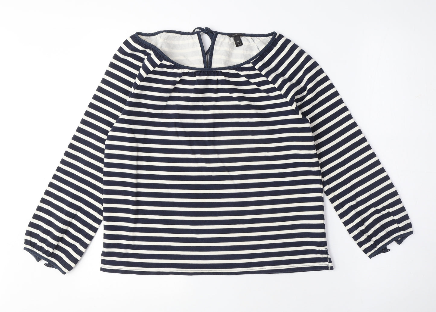 J.Crew Women's Multicoloured Striped Cotton Blouse XS