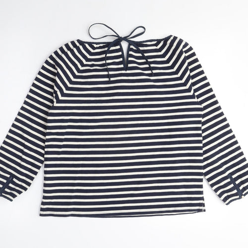 J.Crew Women's Multicoloured Striped Cotton Blouse XS