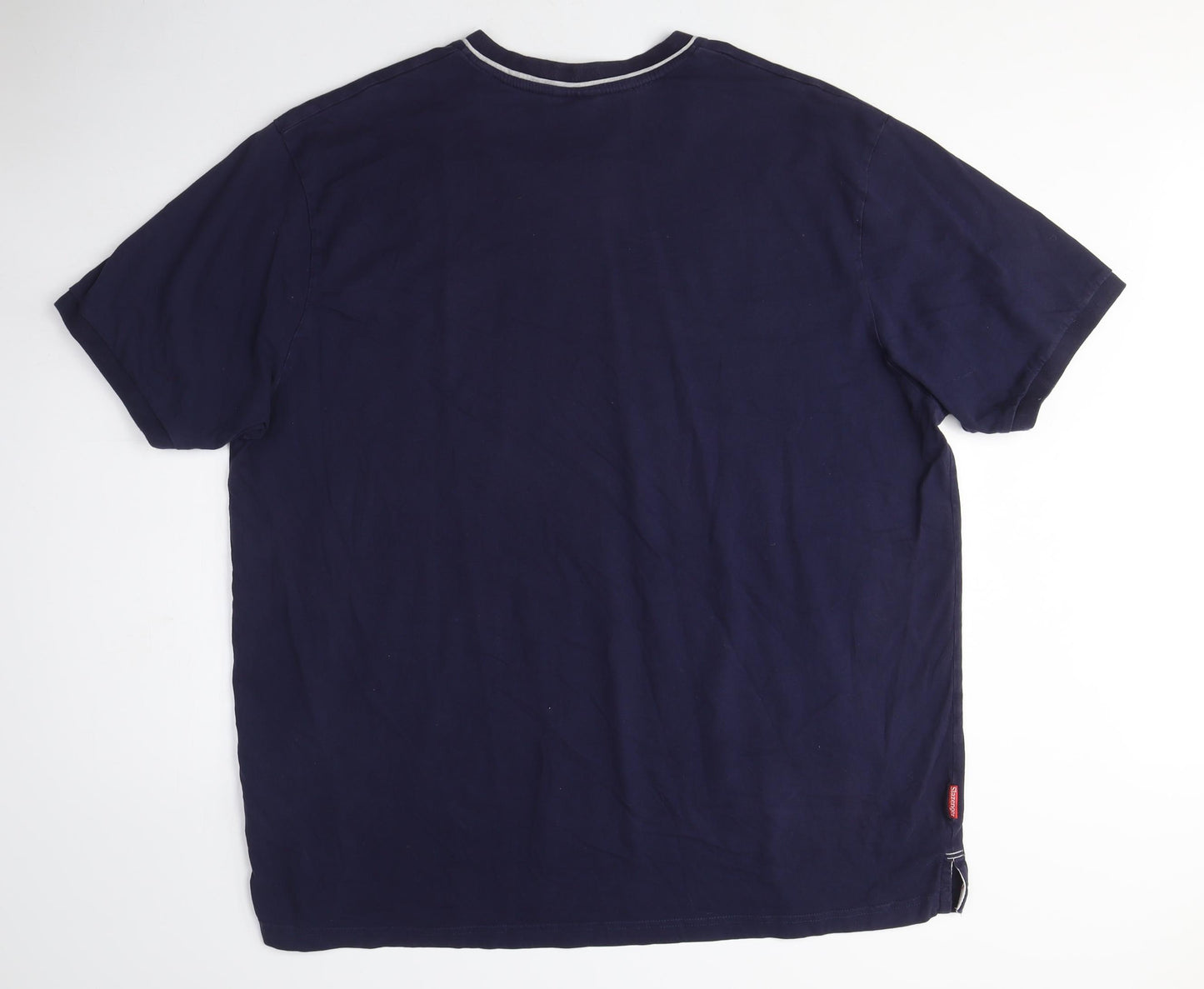 Slazenger Men's Navy V-Neck Cotton T-Shirt, Size M