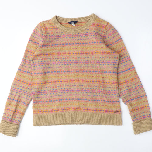 Joules Women's Multicoloured Fair Isle Jumper Size 8