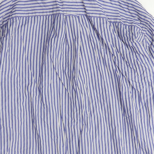 Jaeger Men's Blue Striped Long Sleeve Shirt