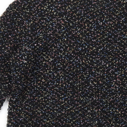 Hearts & Bows Womens Black Round Neck Acrylic Pullover Jumper Size S