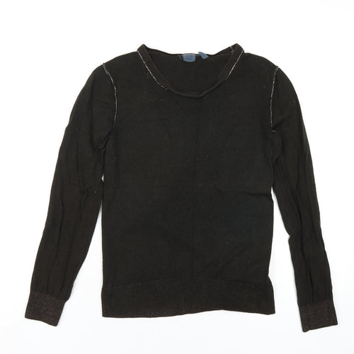 Gap Womens Brown Round Neck Wool Pullover Jumper Size M