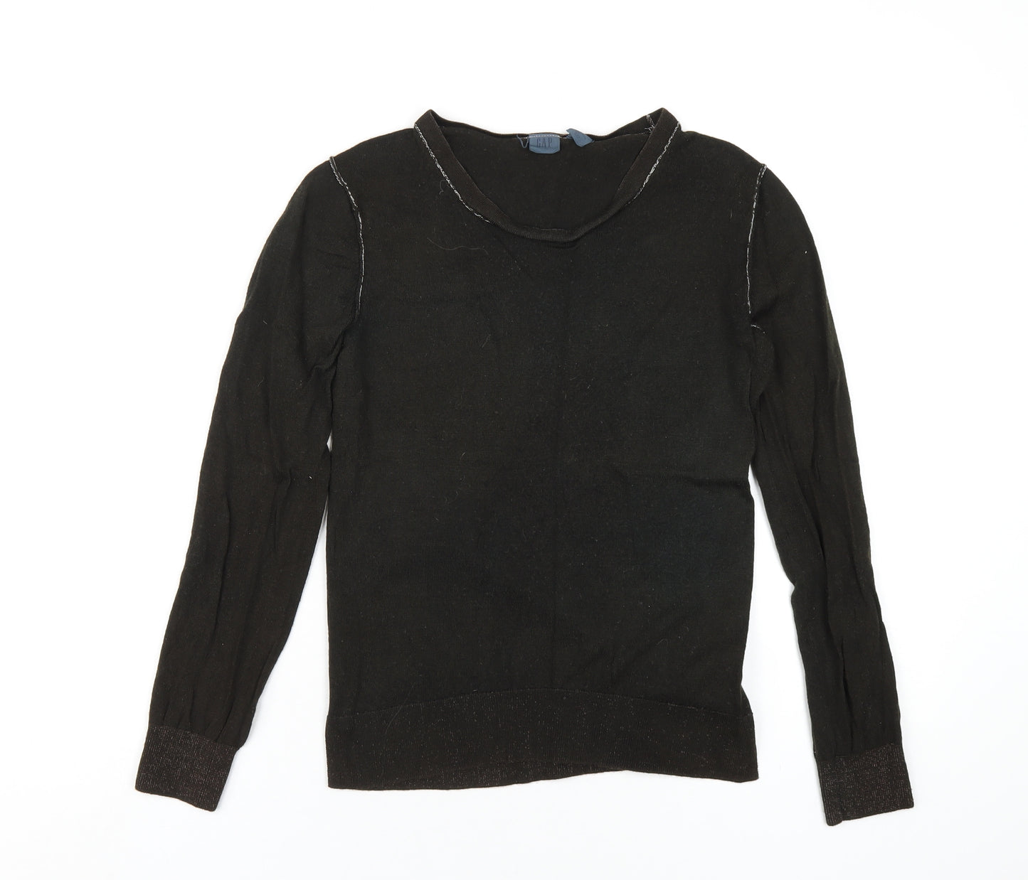 Gap Womens Brown Round Neck Wool Pullover Jumper Size M