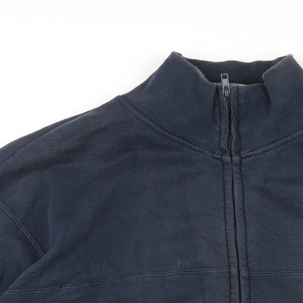 Jep's Mens Blue Cotton Full Zip Sweatshirt Size XL