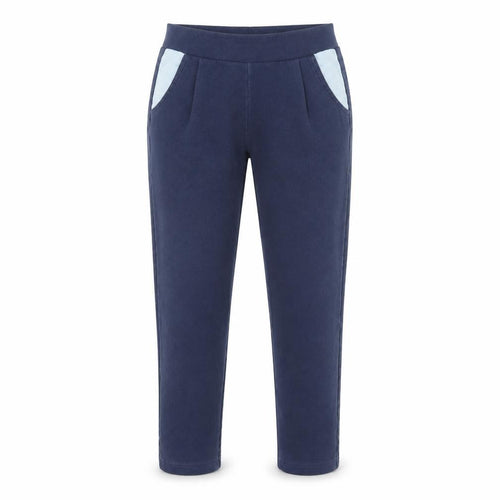 United Colors of Benetton Womens Blue Cotton Carrot Leggings Size 6 L20 in