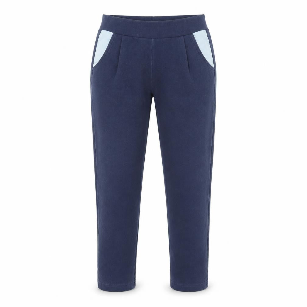 United Colors of Benetton Womens Blue Cotton Carrot Leggings Size 6 L20 in