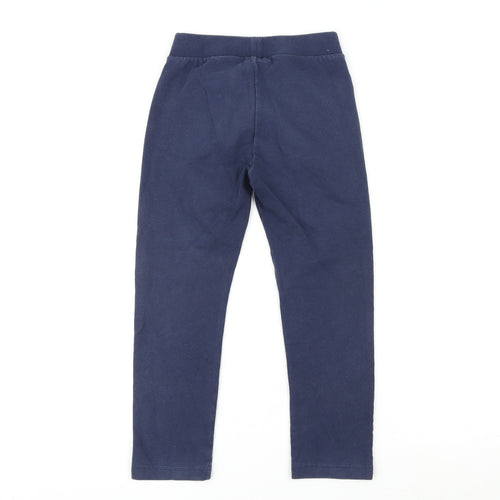 United Colors of Benetton Womens Blue Cotton Carrot Leggings Size 6 L20 in