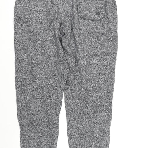 Fat Face Mens Grey Cotton Jogger Trousers Size M L31 in Regular Drawstring