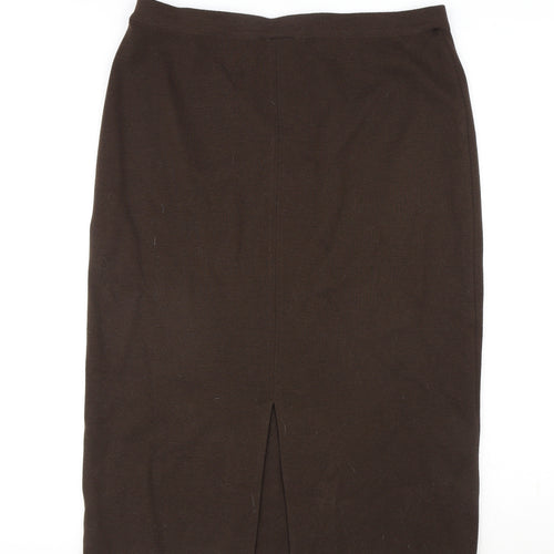 Fatos Womens Brown Wool Straight & Pencil Skirt Size 18