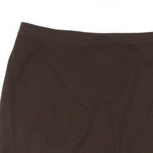 Fatos Womens Brown Wool Straight & Pencil Skirt Size 18