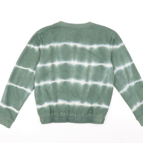 Young & Free Girls Green Cotton Pullover Sweatshirt Size 12-13 Years Pullover - Tie Dye