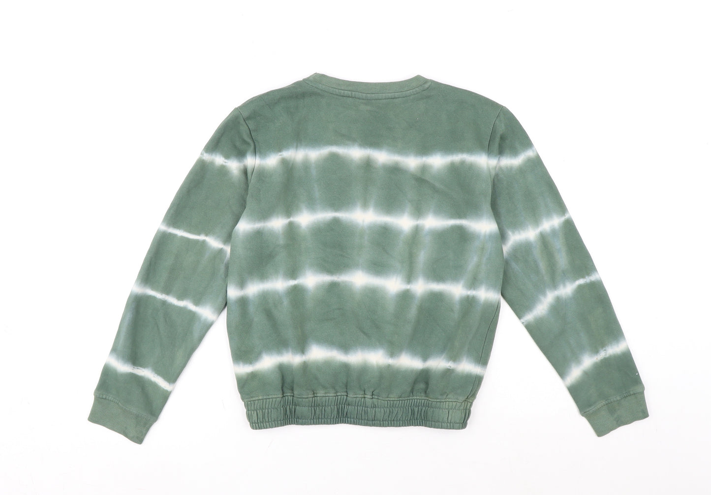 Young & Free Girls Green Cotton Pullover Sweatshirt Size 12-13 Years Pullover - Tie Dye