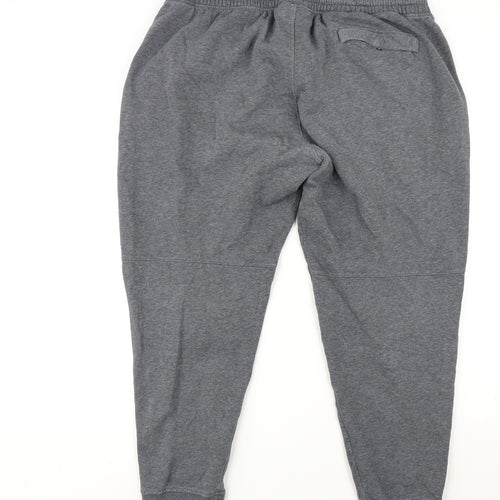 Under armour Mens Grey Cotton Jogger Trousers Size 2XL L28 in Regular Drawstring