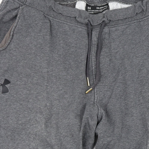 Under armour Mens Grey Cotton Jogger Trousers Size 2XL L28 in Regular Drawstring