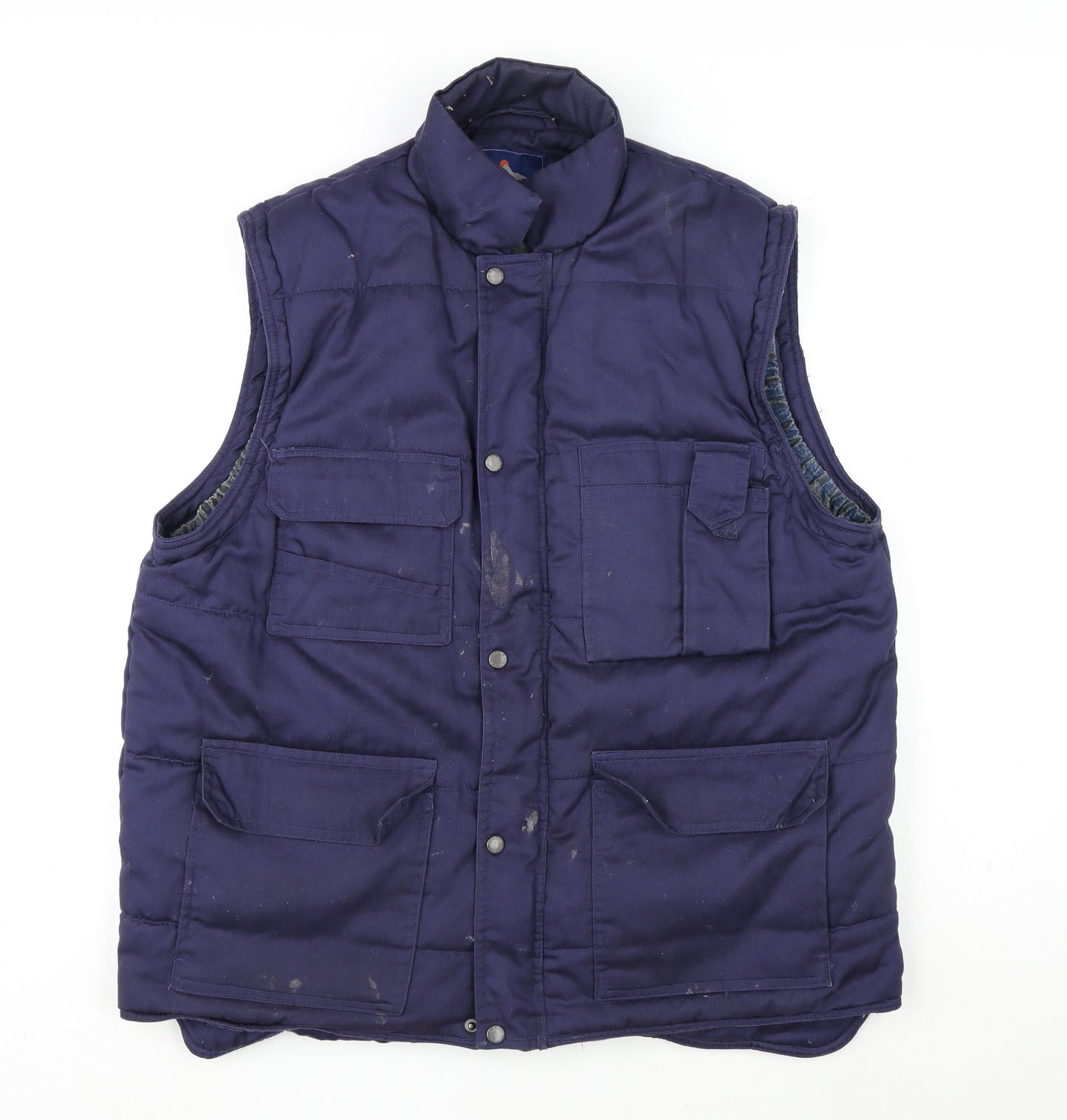 Portwest Mens Blue Gilet Waistcoat Size L Zip