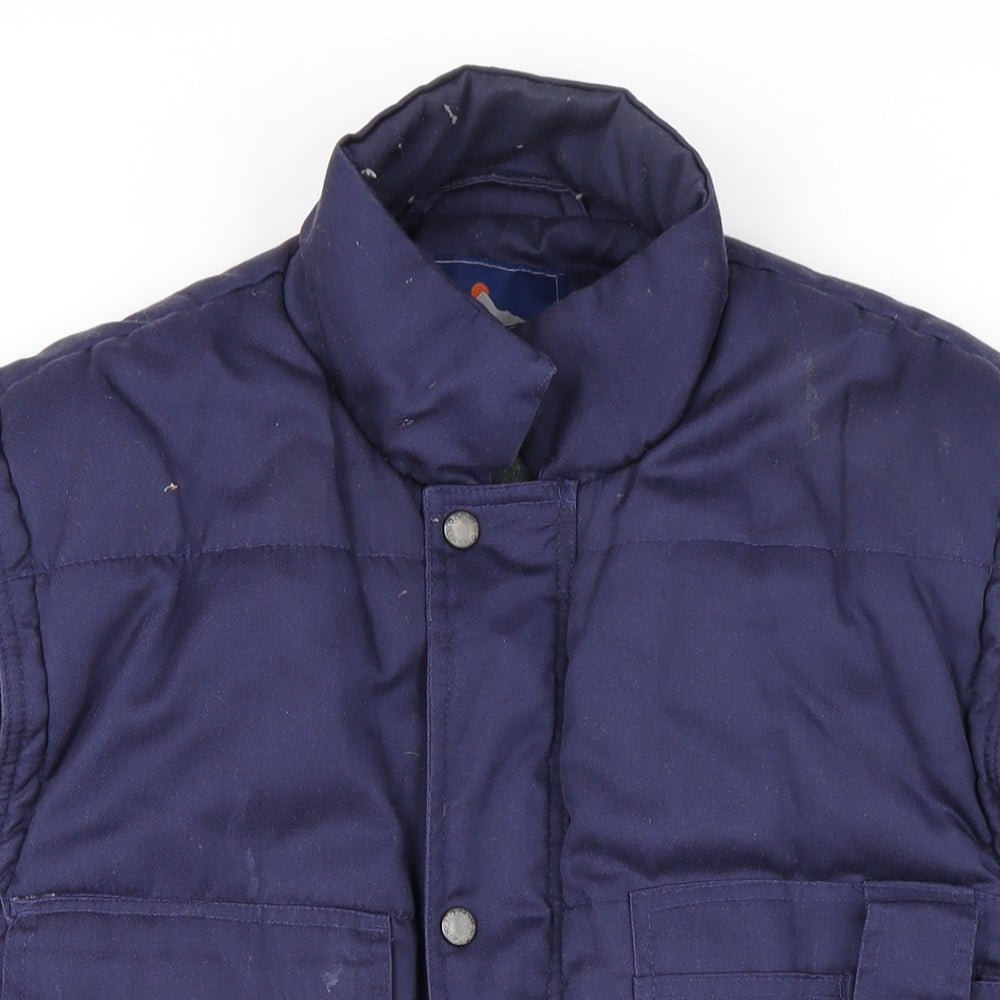 Portwest Mens Blue Gilet Waistcoat Size L Zip