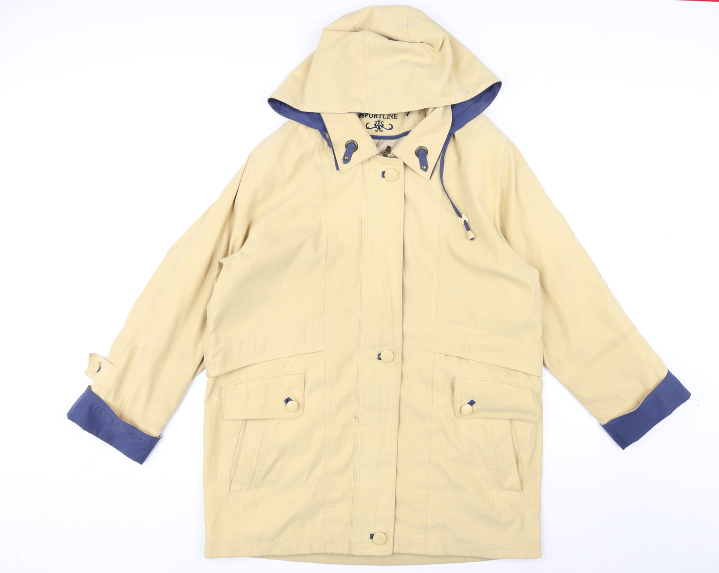 Astarka Mens Yellow Jacket Coat Size M Zip
