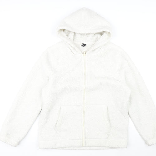 Gilly Hicks Womens White Jacket Size L Zip