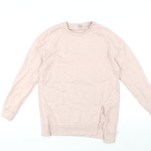 ASOS Womens Pink Cotton Pullover Sweatshirt Size 10 Pullover