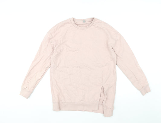 ASOS Womens Pink Cotton Pullover Sweatshirt Size 10 Pullover