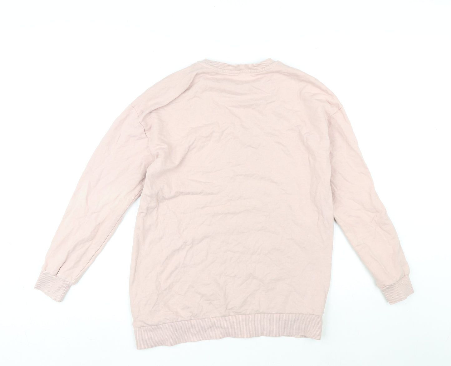 ASOS Womens Pink Cotton Pullover Sweatshirt Size 10 Pullover