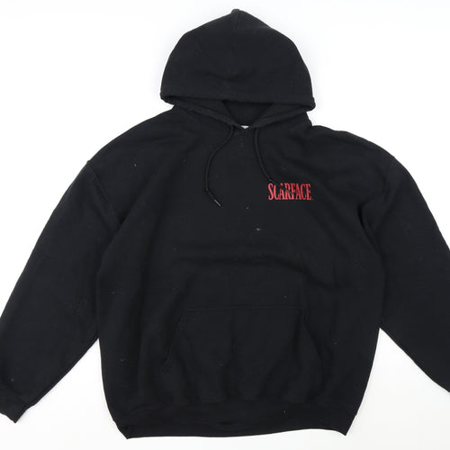 Scarface Mens Black Cotton Pullover Hoodie Size M