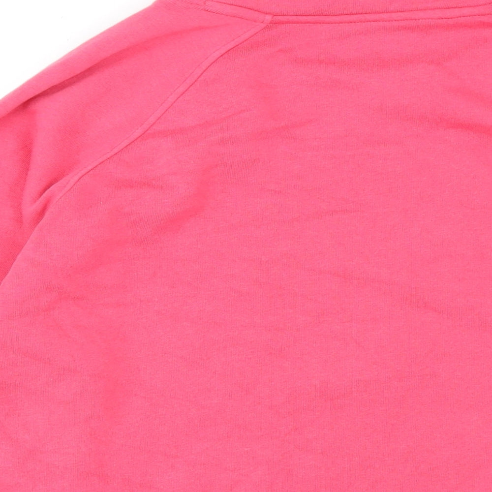 GOODMOVE Womens Pink Cotton Pullover Sweatshirt Size 10 Pullover