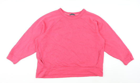 GOODMOVE Womens Pink Cotton Pullover Sweatshirt Size 20 Pullover