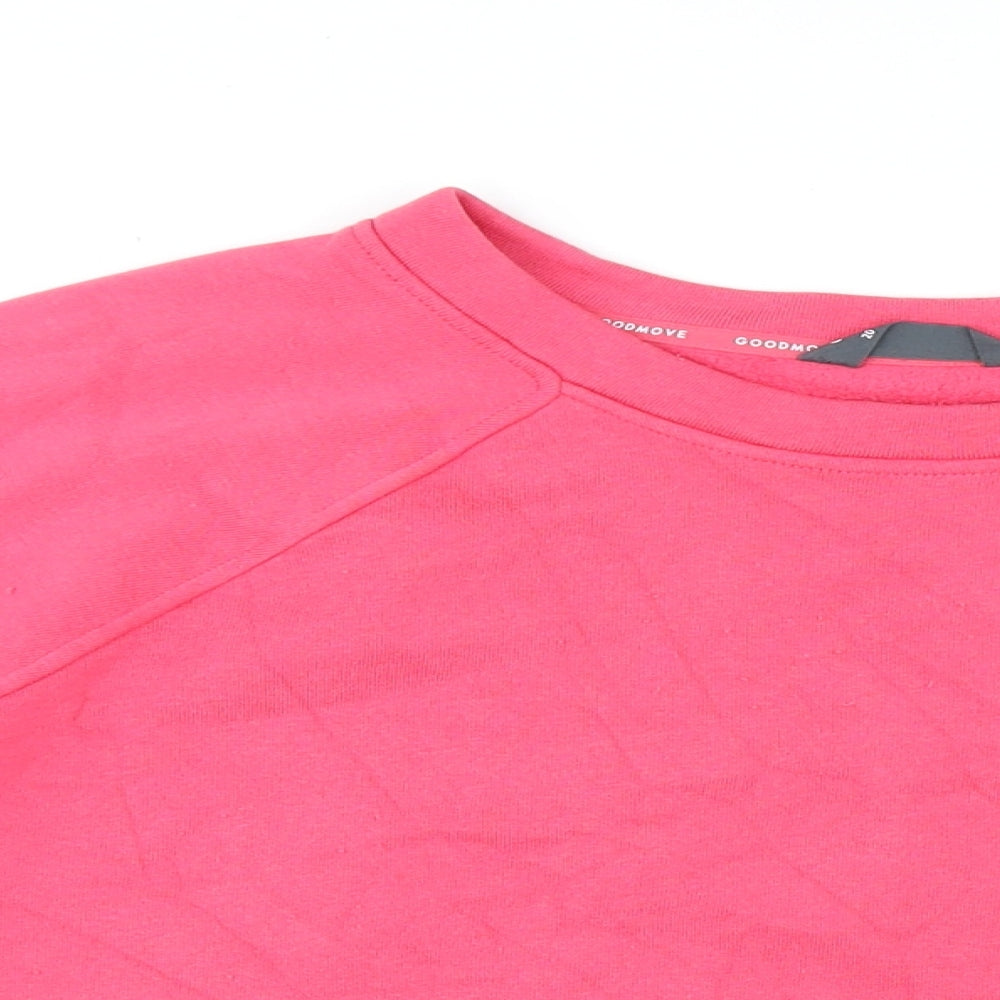 GOODMOVE Womens Pink Cotton Pullover Sweatshirt Size 20 Pullover