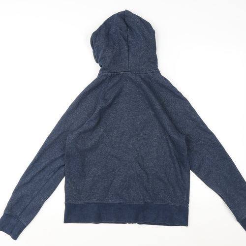 Uniqlo Mens Blue Cotton Full Zip Hoodie Size M