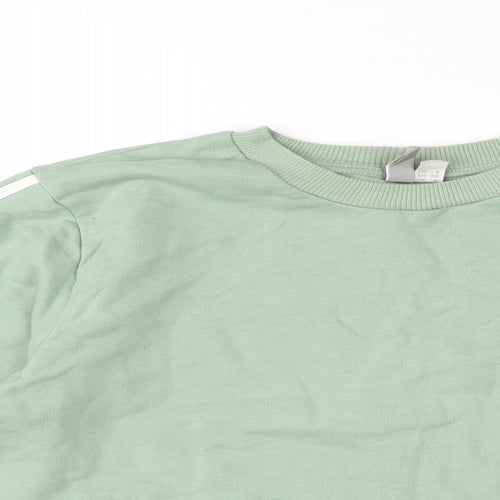 ASOS Womens Green Cotton Pullover Sweatshirt Size 8 Pullover