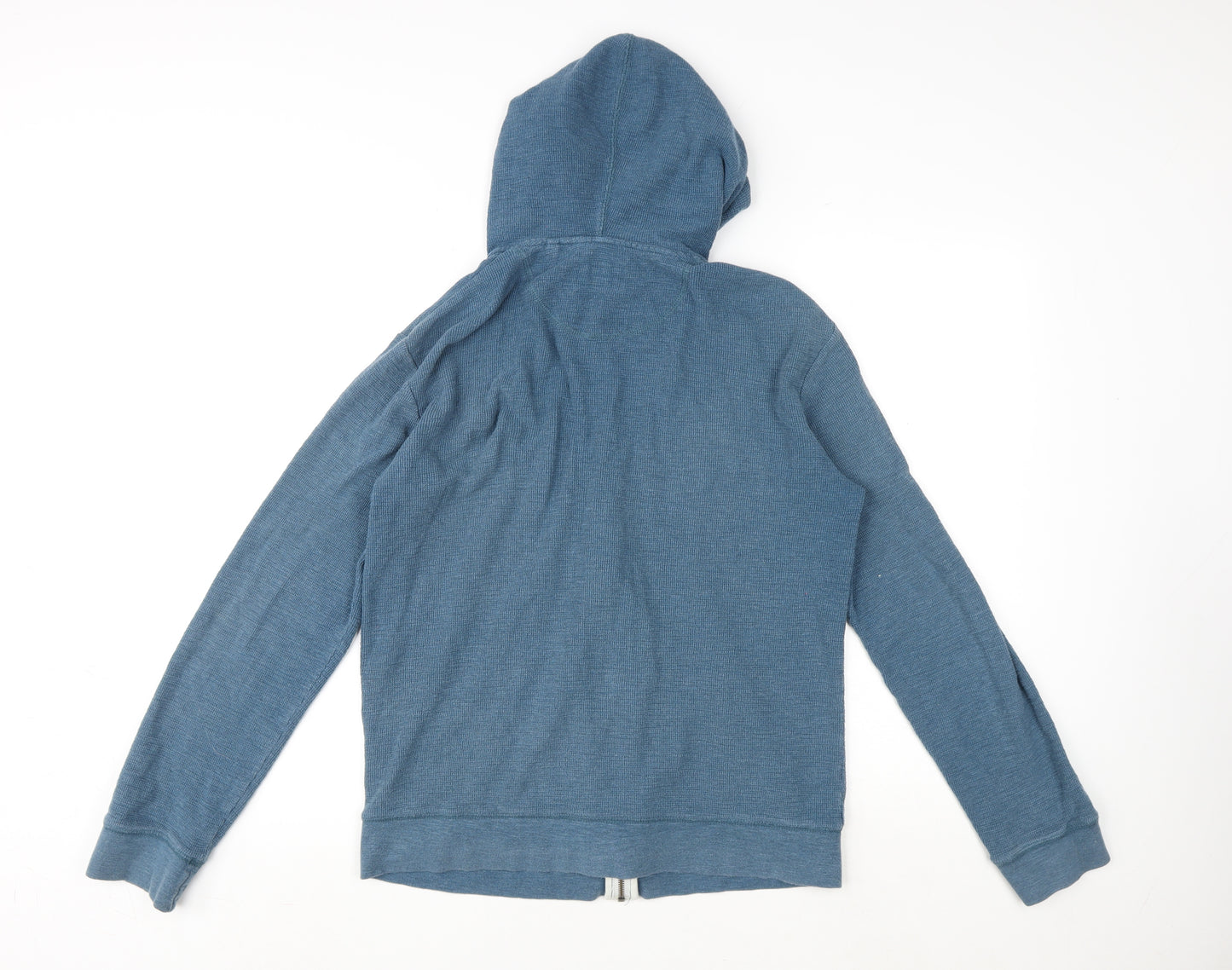 NEXT Mens Blue Cotton Full Zip Hoodie Size M