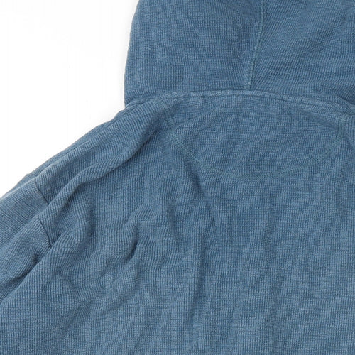 NEXT Mens Blue Cotton Full Zip Hoodie Size M